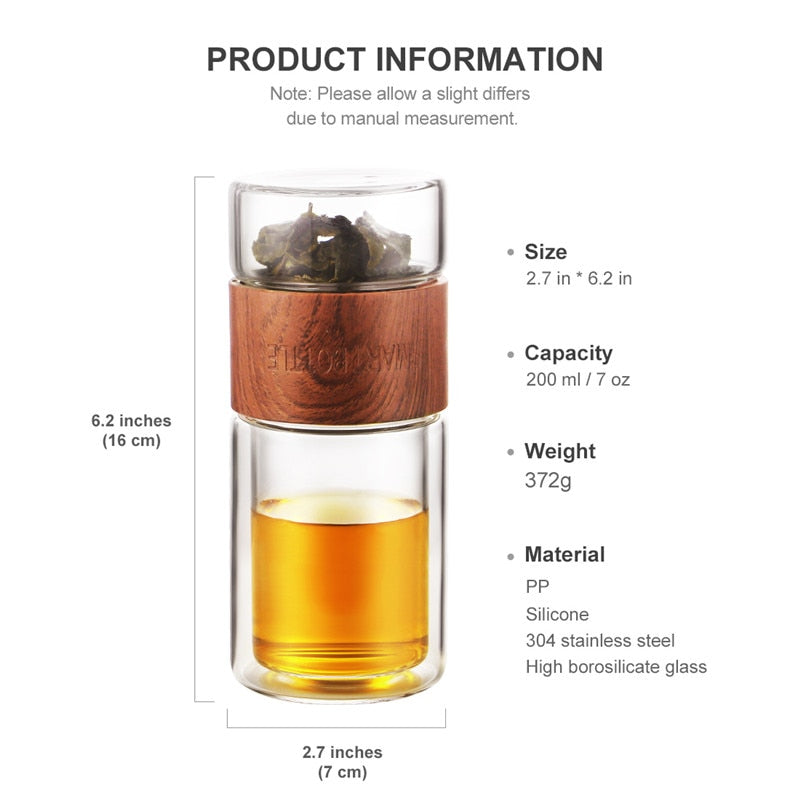 Sikunuo | Simple Portable Glass Tea Infuser