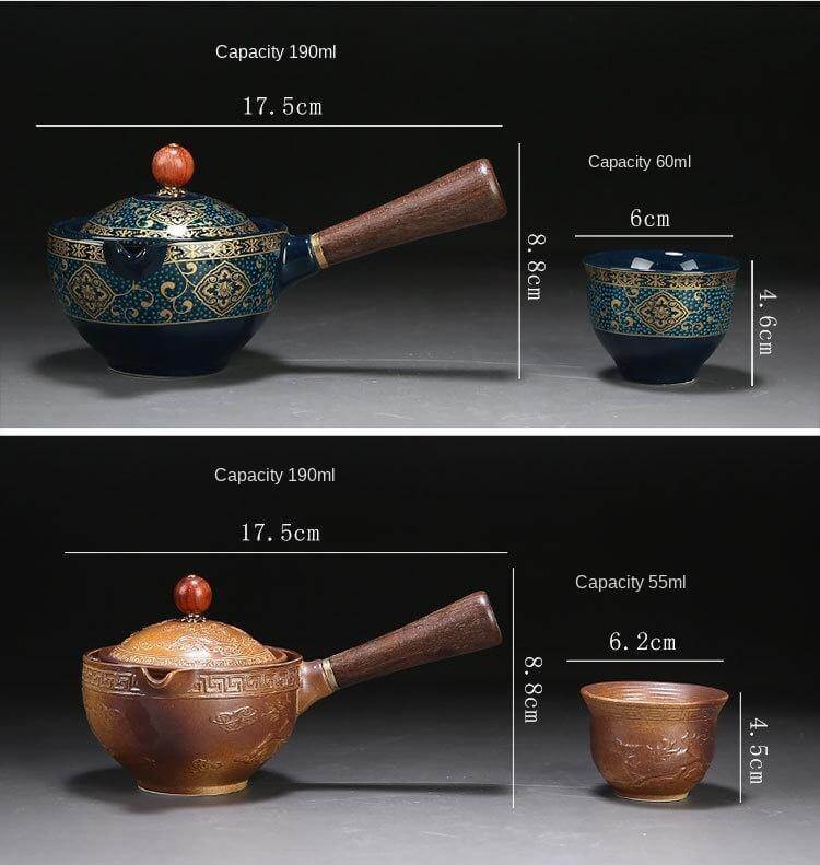 Sikunuo | Unique Ceramic Moving Teapot Filter Set