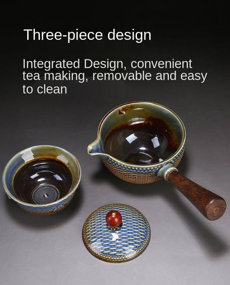 Sikunuo | Unique Ceramic Moving Teapot Filter Set