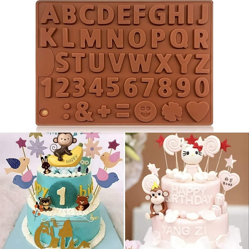 Sikunuo | 3D Alphabet Silicone DIY Chocolate Mold