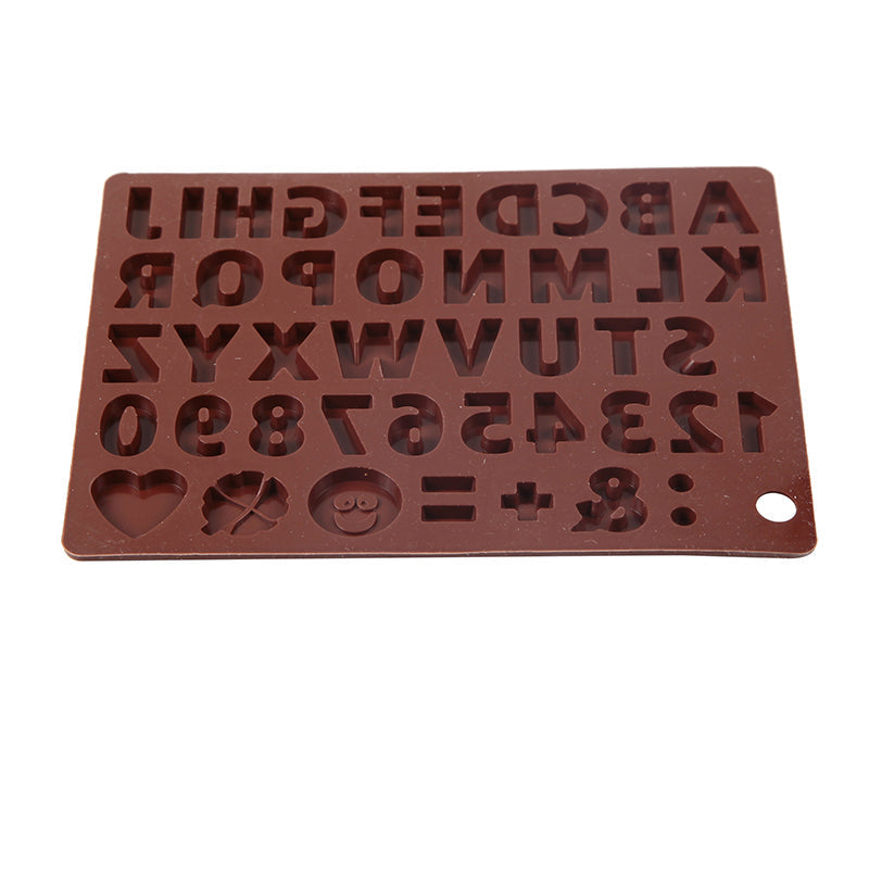 Sikunuo | 3D Alphabet Silicone DIY Chocolate Mold