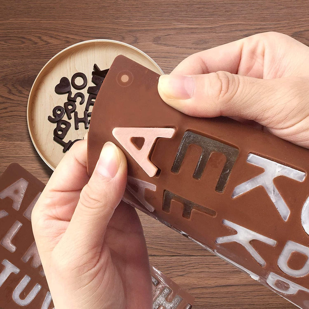 Sikunuo | 3D Alphabet Silicone DIY Chocolate Mold