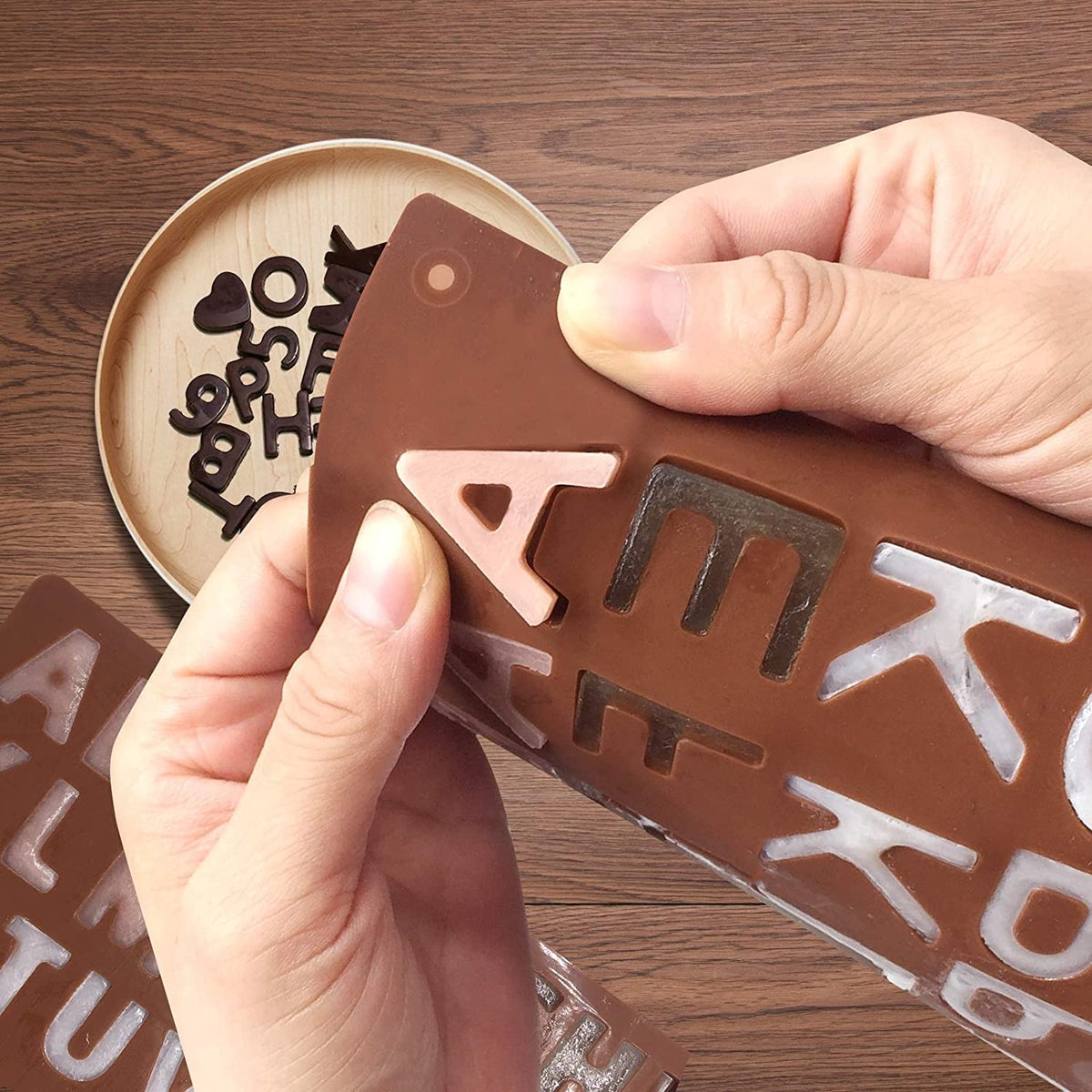 Sikunuo | 3D Alphabet Silicone DIY Chocolate Mold