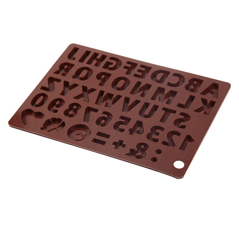 Sikunuo | 3D Alphabet Silicone DIY Chocolate Mold