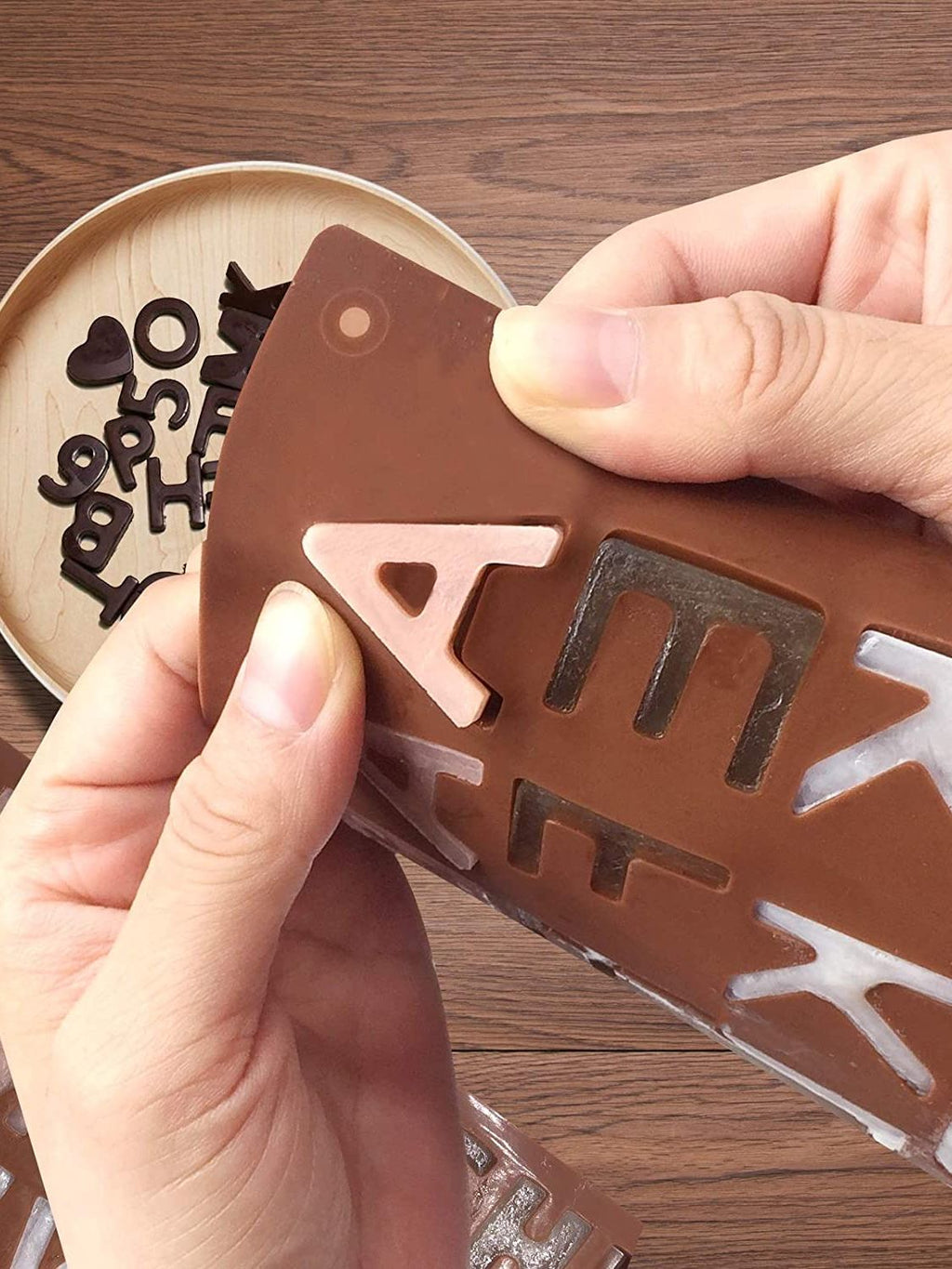 Sikunuo | 3D Alphabet Silicone DIY Chocolate Mold