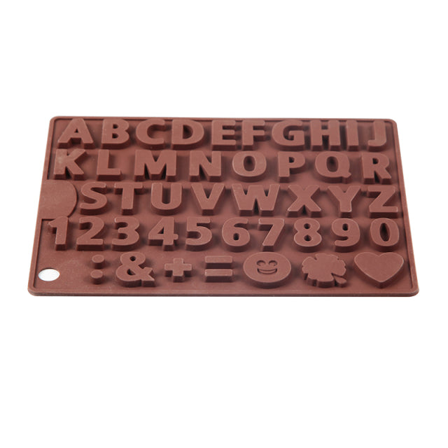 Sikunuo | 3D Alphabet Silicone DIY Chocolate Mold