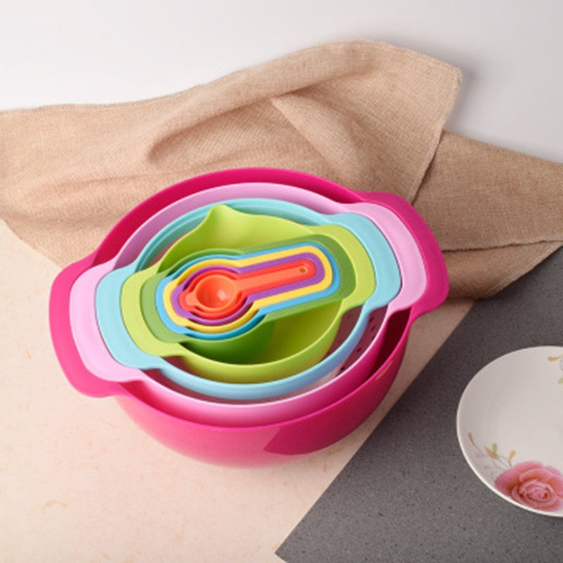 Sikunuo | Rainbow Multifunctional Stackable Kitchen Bowl Set