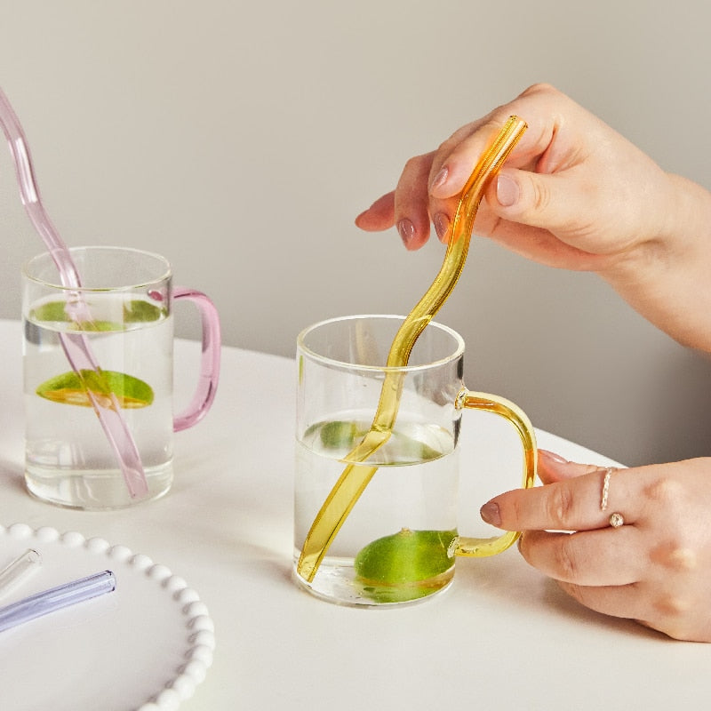 Sikunuo | Colorful Environment Friendly Reusable Glass Straw