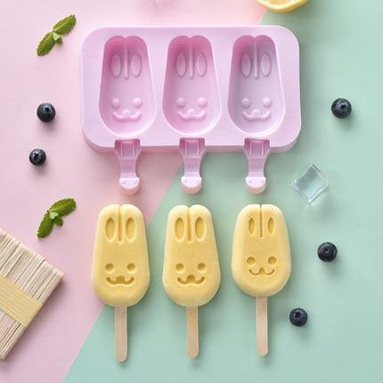 Sikunuo | Silicone Cartoon Homemade Ice Cream Molds