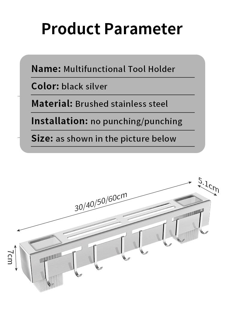 Sikunuo | Punch-free Kitchen Tableware Storage Rack