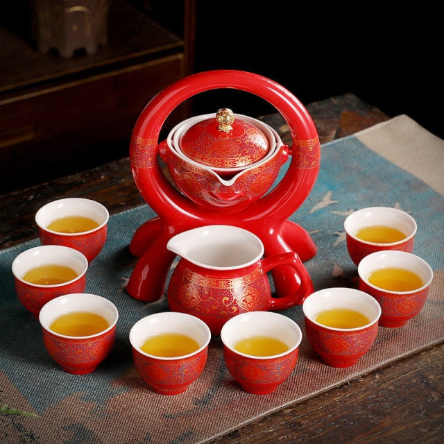 Sikunuo | Unique Ancient Chinese Porcelain Teapot Set