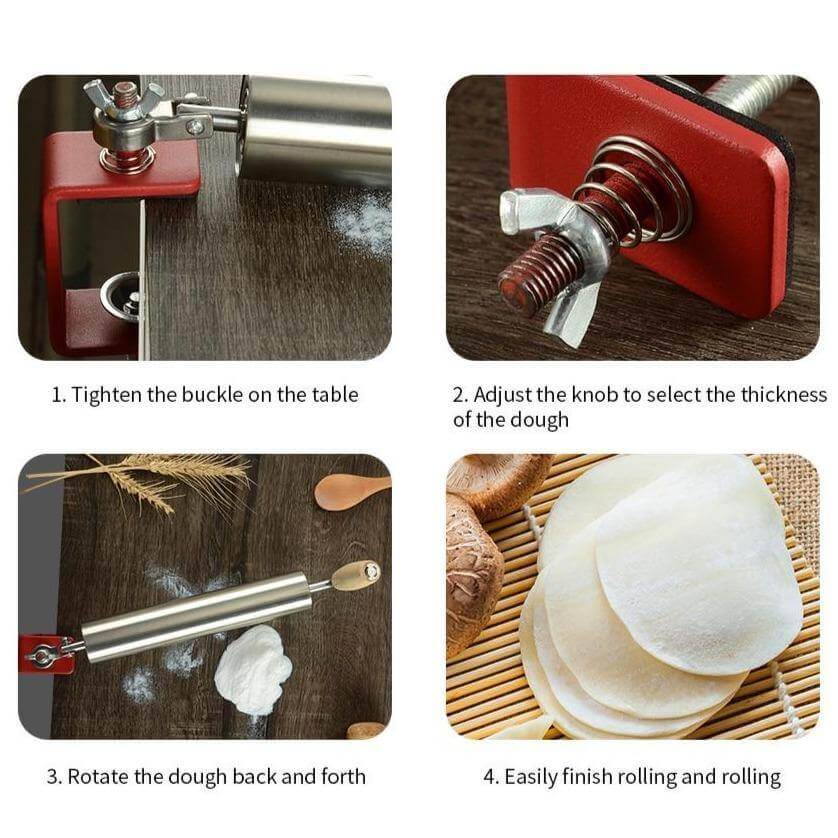 Sikunuo | Stainless Steel Easy Dough Roller Pin
