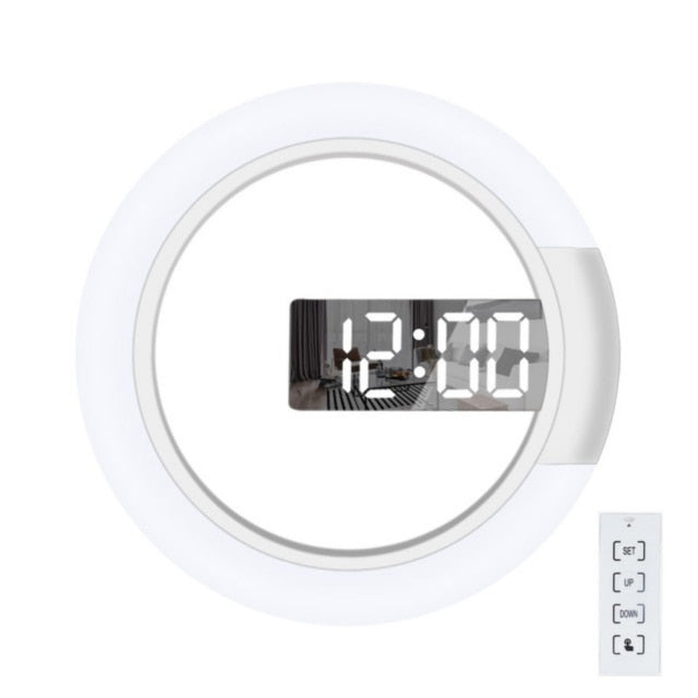 Sikunuo | LED Ring Lamp Wall Clock