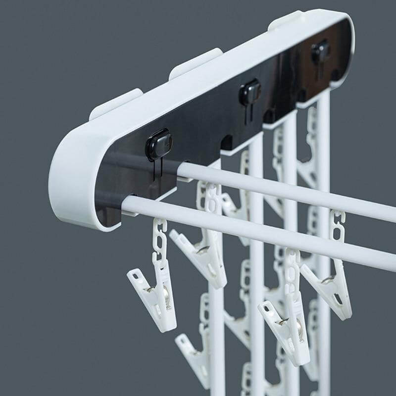 Sikunuo | Wall-Mounted Folding Easy Drying Sock Hanger Rack