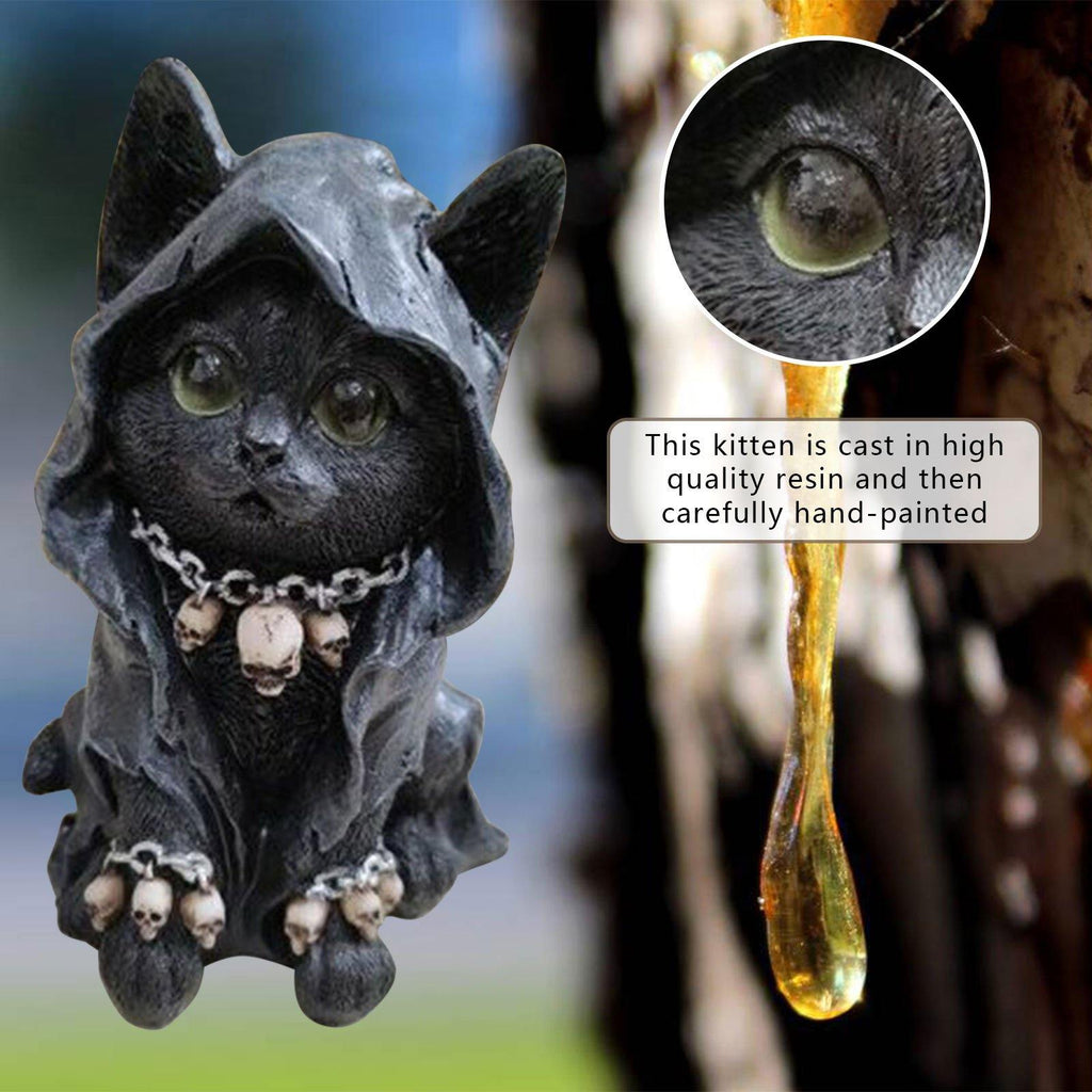 Sikunuo | Resin Black Cat Statue Decor