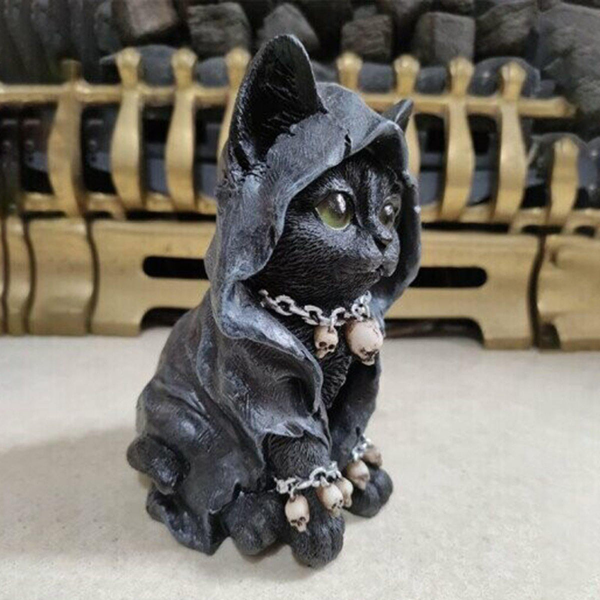 Sikunuo | Resin Black Cat Statue Decor