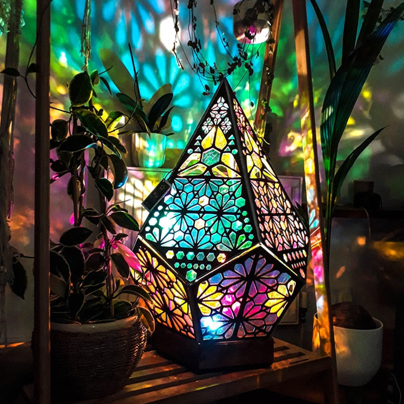Sikunuo | Wooden Hollow LED Atmosphere Night Lamp Projector
