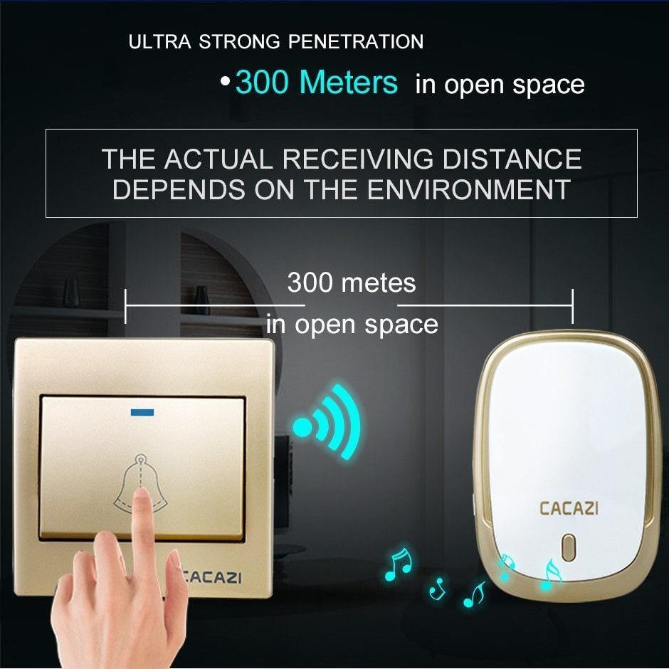 Sikunuo | Waterproof Cordless Wireless Doorbell