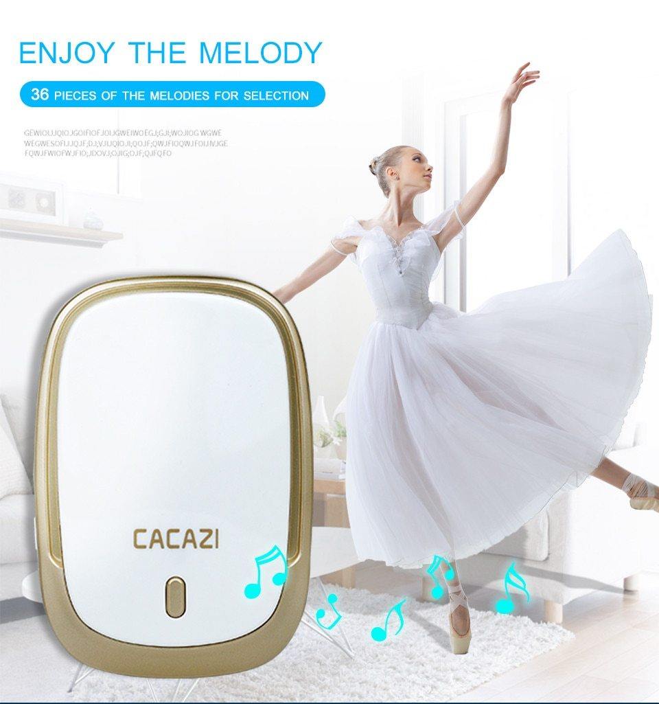 Sikunuo | Waterproof Cordless Wireless Doorbell