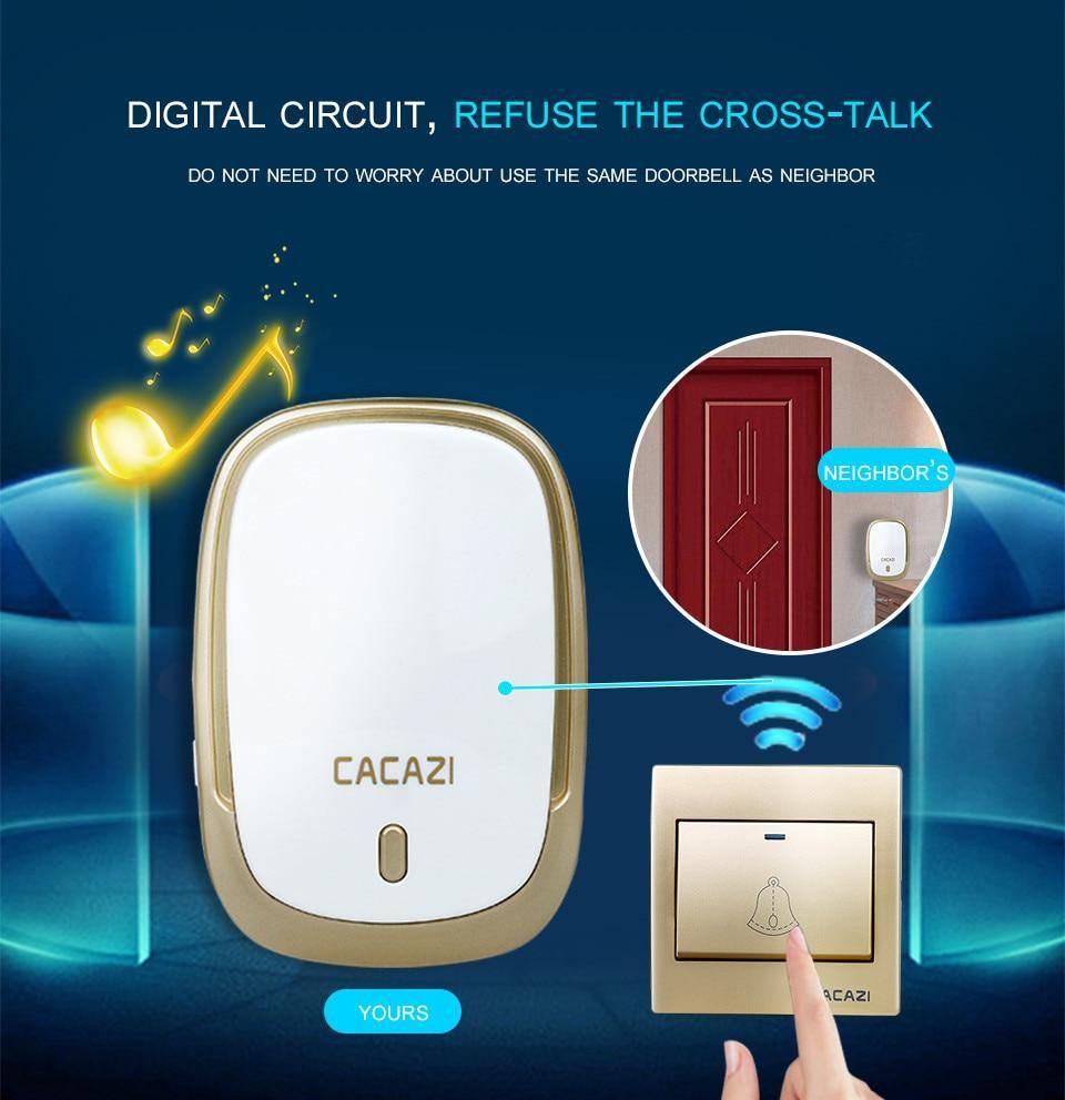 Sikunuo | Waterproof Cordless Wireless Doorbell