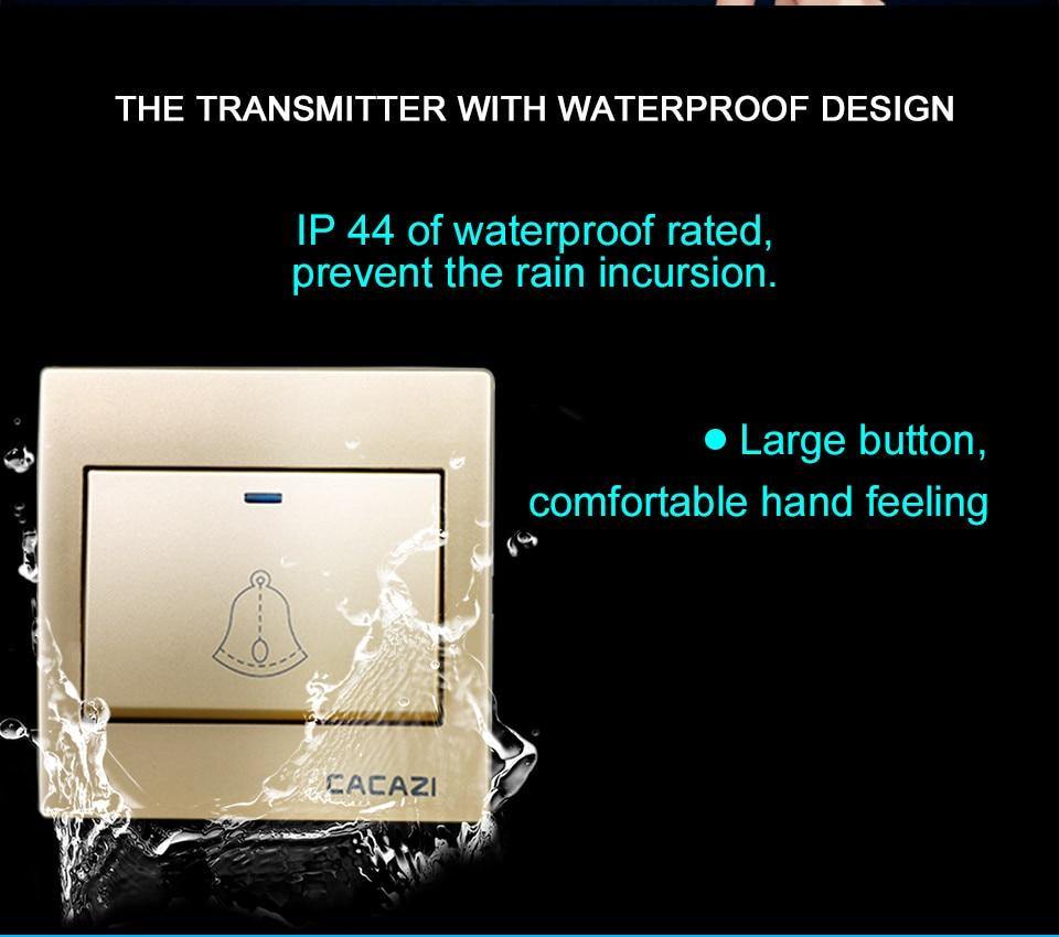 Sikunuo | Waterproof Cordless Wireless Doorbell