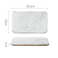Sikunuo | Elegant White Marble Ceramic Cutting Board