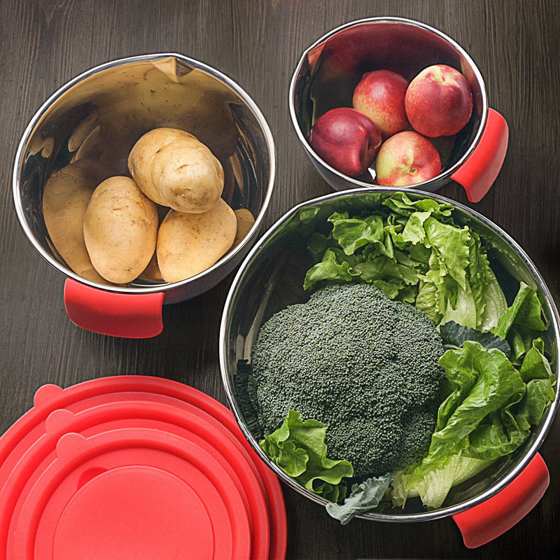 Sikunuo | Non-Slip Multifunctional Grater Mixing Bowls