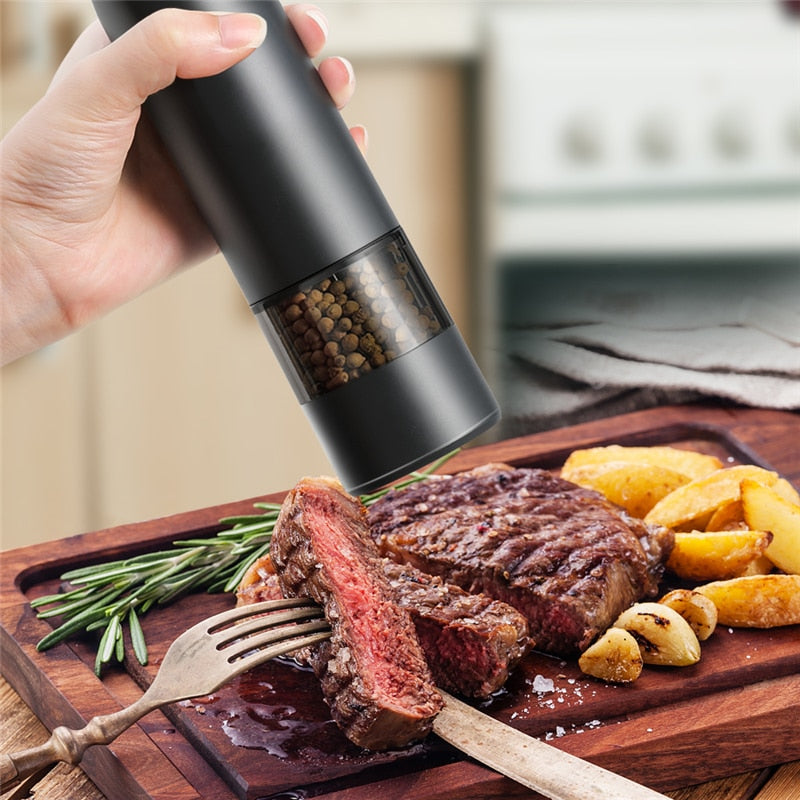 Sikunuo | Rechargeable Automatic Salt Pepper Grinder