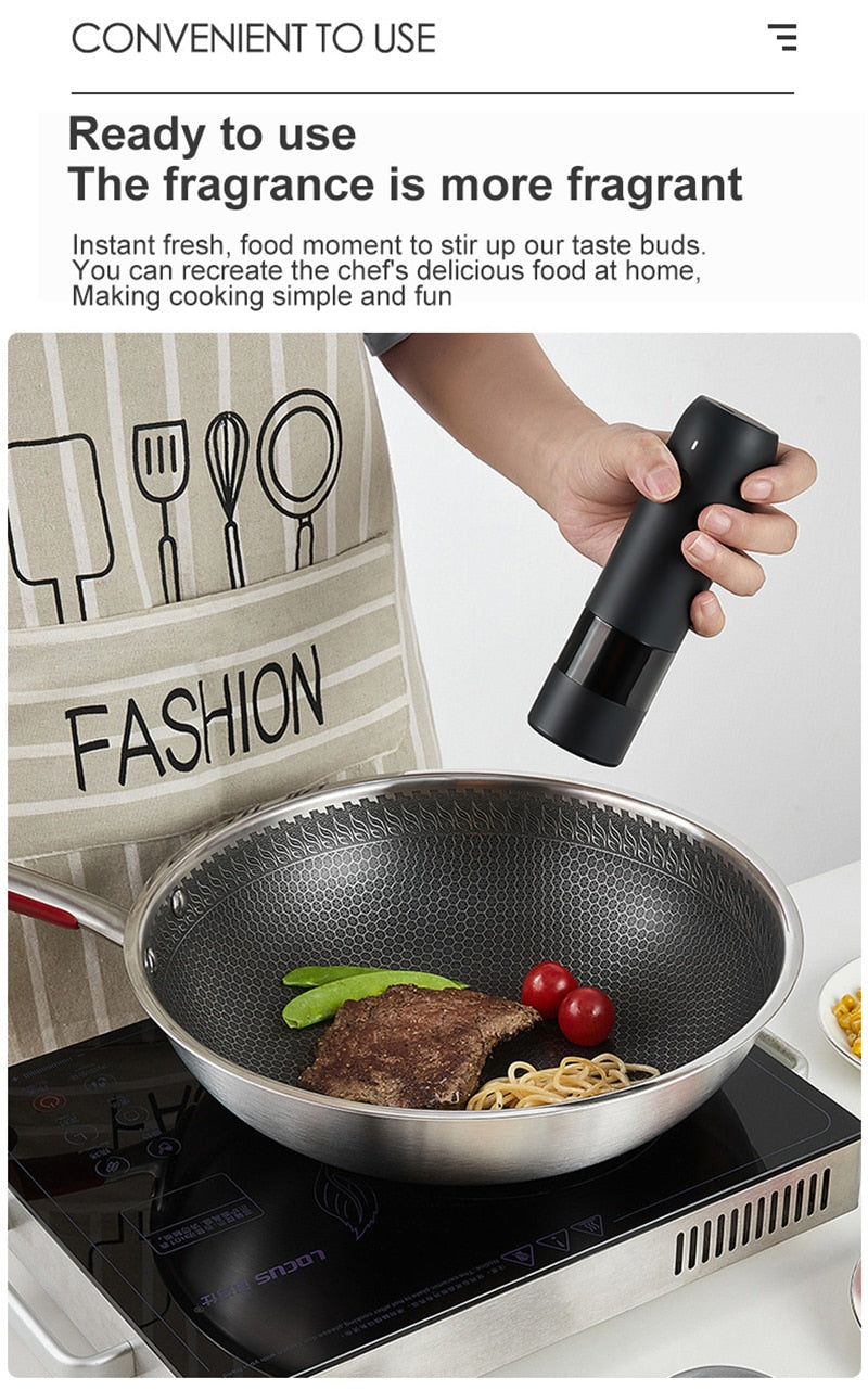 Sikunuo | Rechargeable Automatic Salt Pepper Grinder