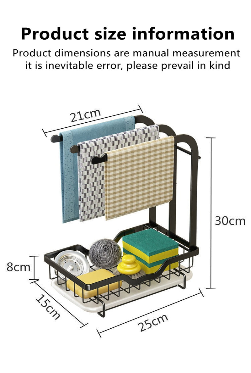 Sikunuo | Countertop Dish Drying Rack with Drainer