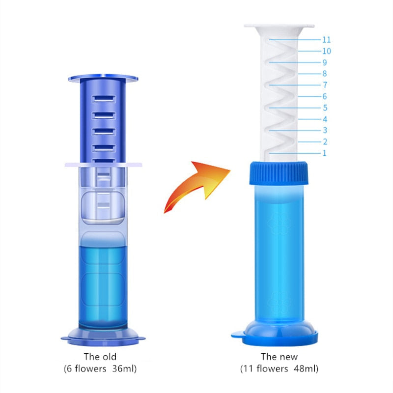 Sikunuo | Aromatic Air Freshener Flower Gel Toilet Cleaner
