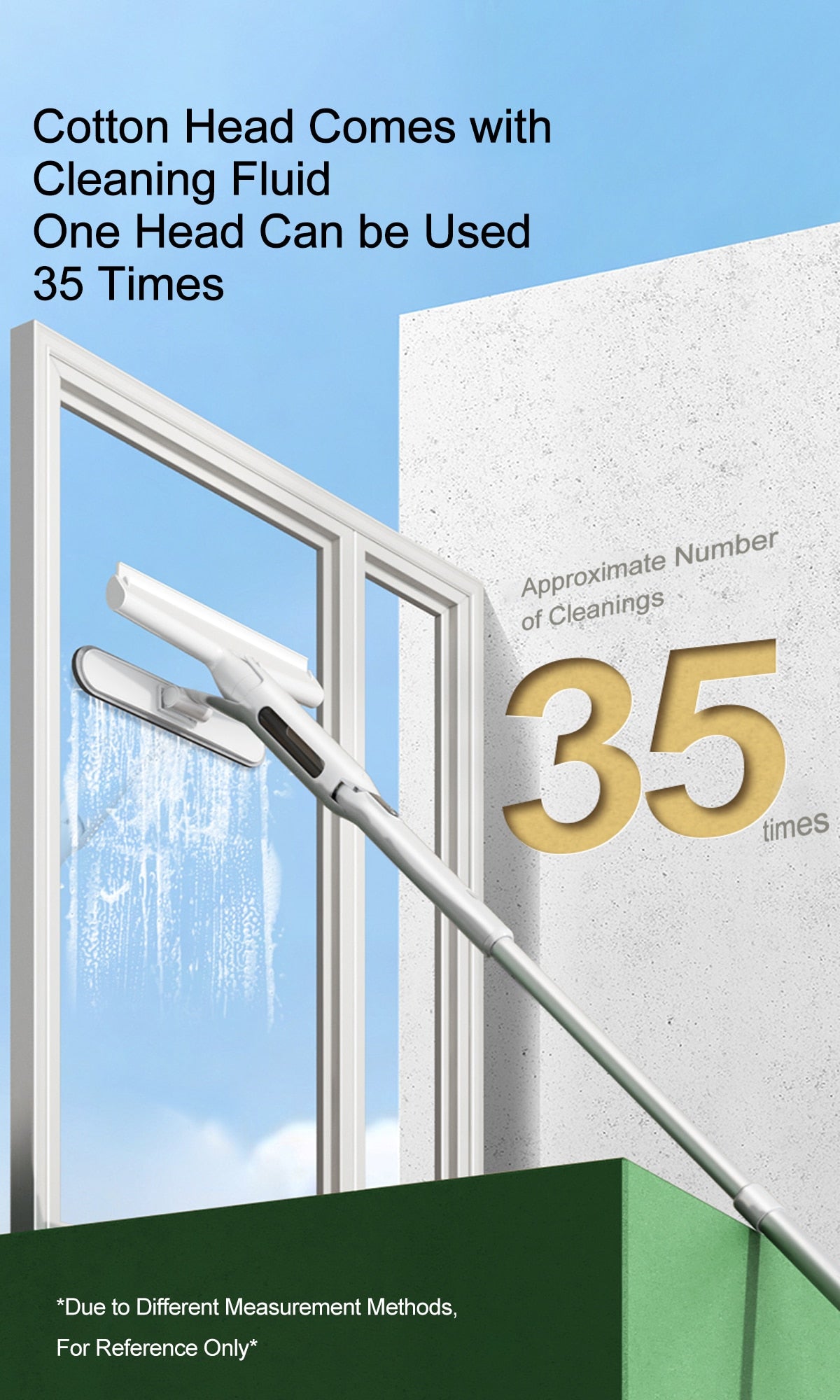 Sikunuo | Multifunctional Adjustable Window Cleaning Wiper Brush