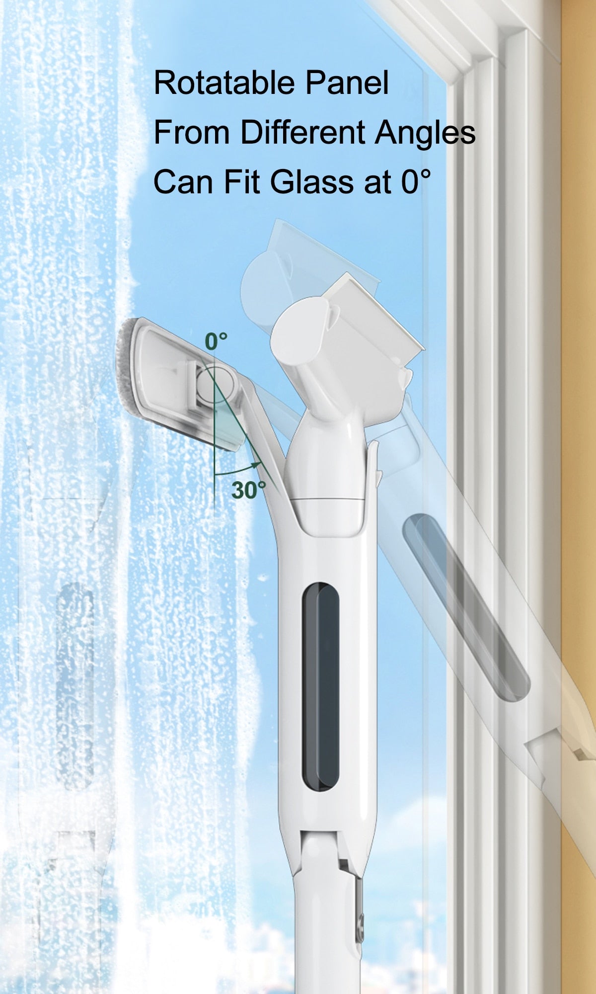 Sikunuo | Multifunctional Adjustable Window Cleaning Wiper Brush