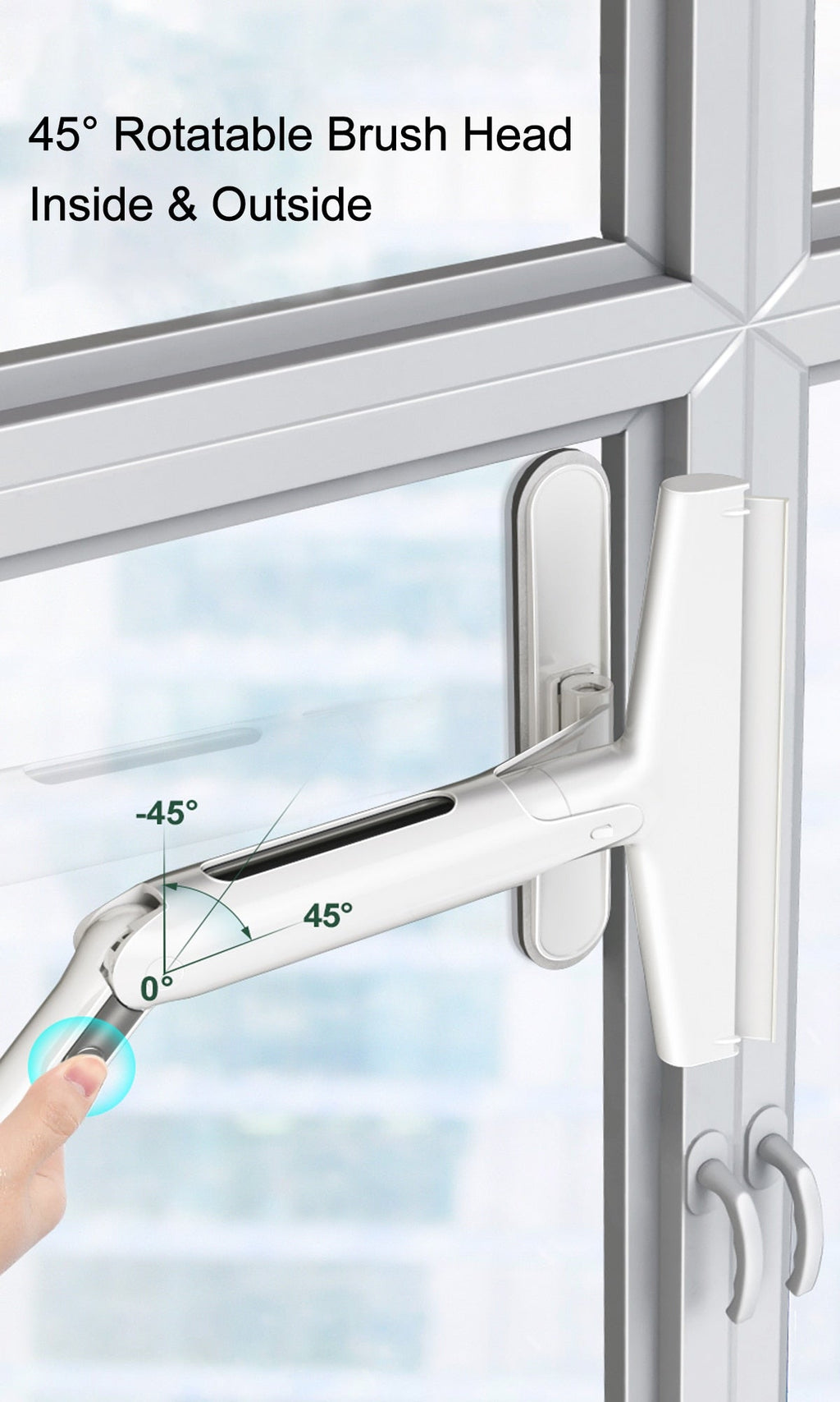 Sikunuo | Multifunctional Adjustable Window Cleaning Wiper Brush