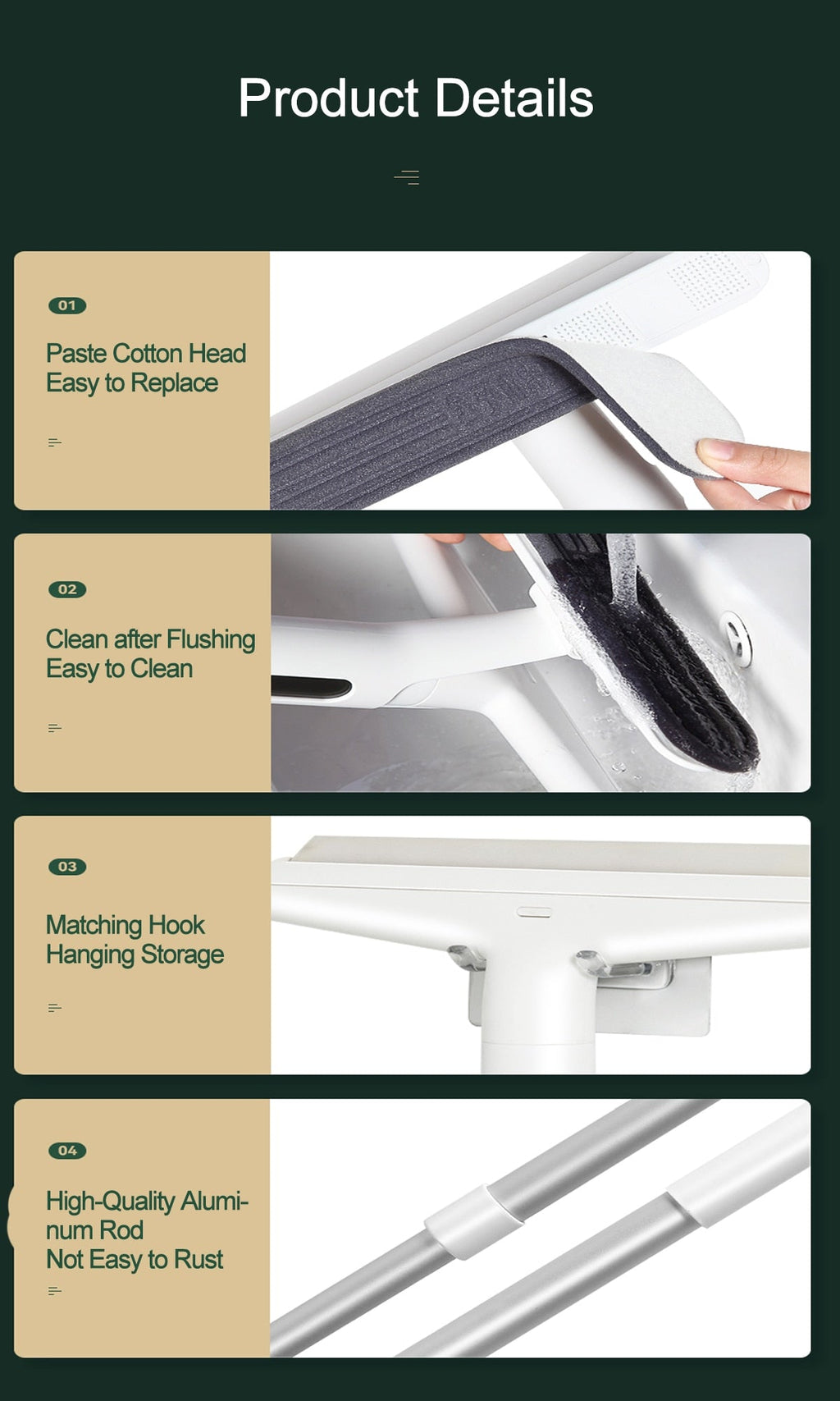 Sikunuo | Multifunctional Adjustable Window Cleaning Wiper Brush