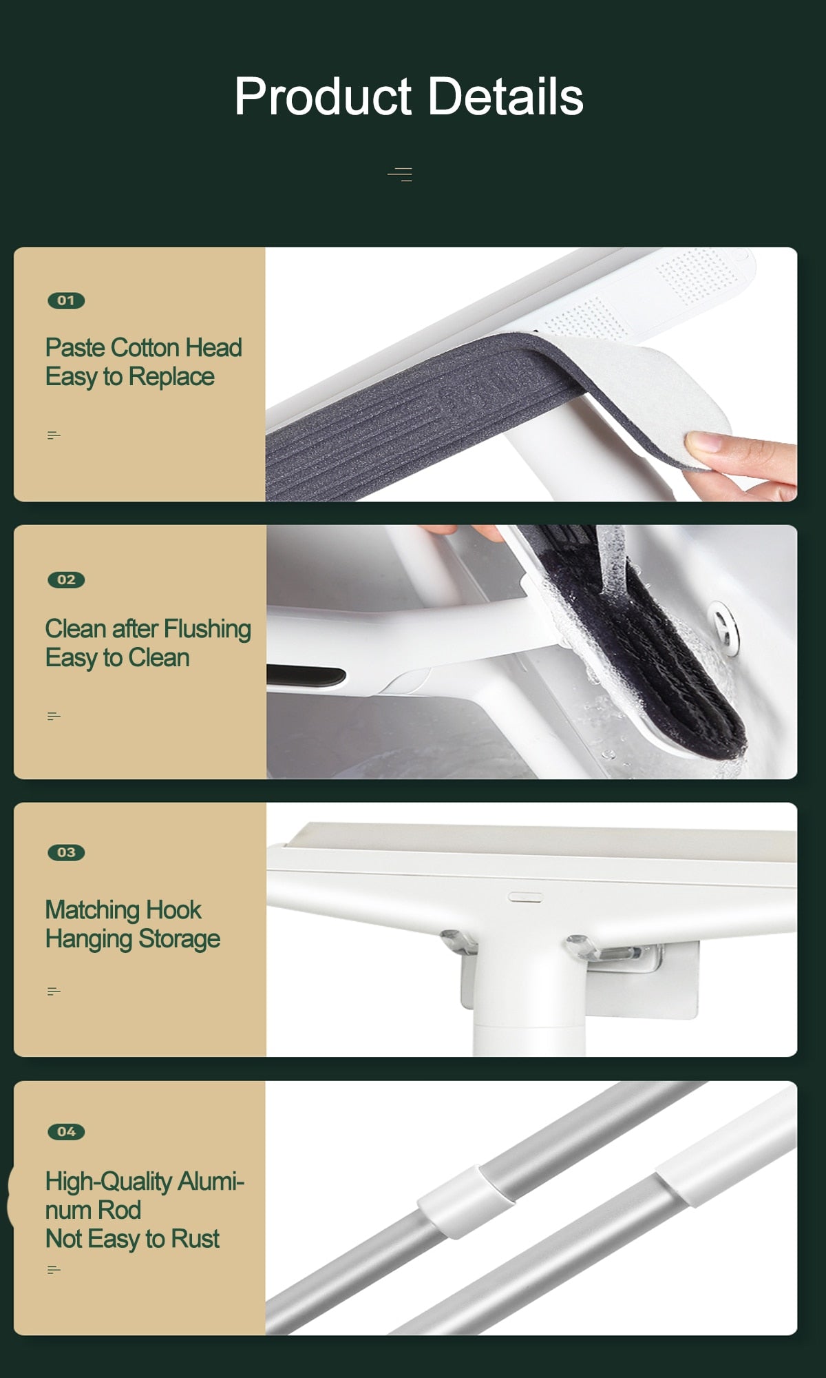 Sikunuo | Multifunctional Adjustable Window Cleaning Wiper Brush