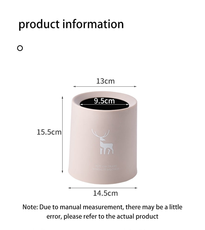 Sikunuo | Nordic Desktop Double-Layer Mini Trash Can