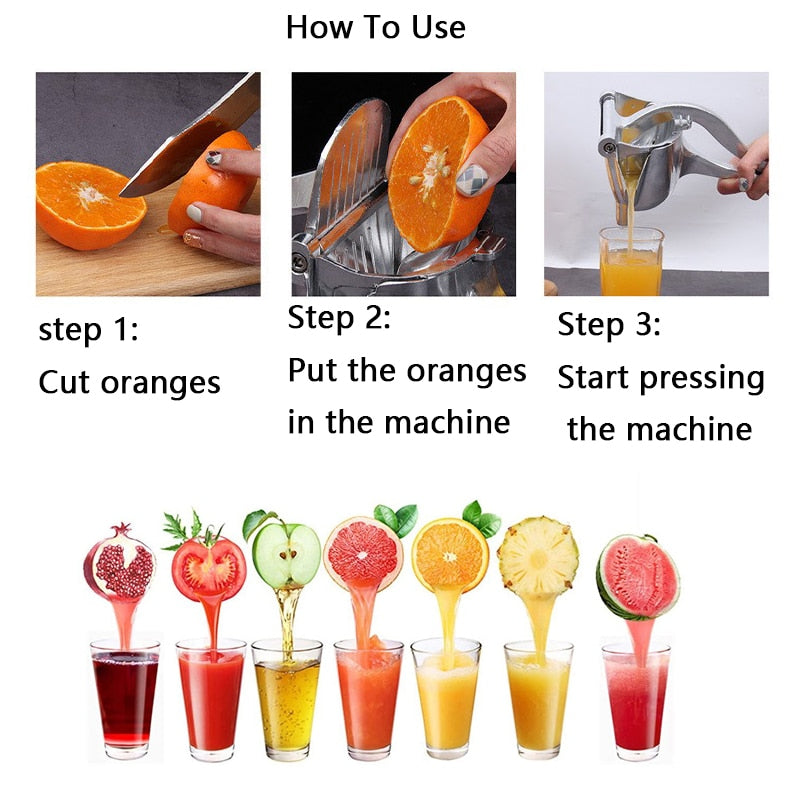 Sikunuo | Extra Large Stainless Steel Manual Juicer