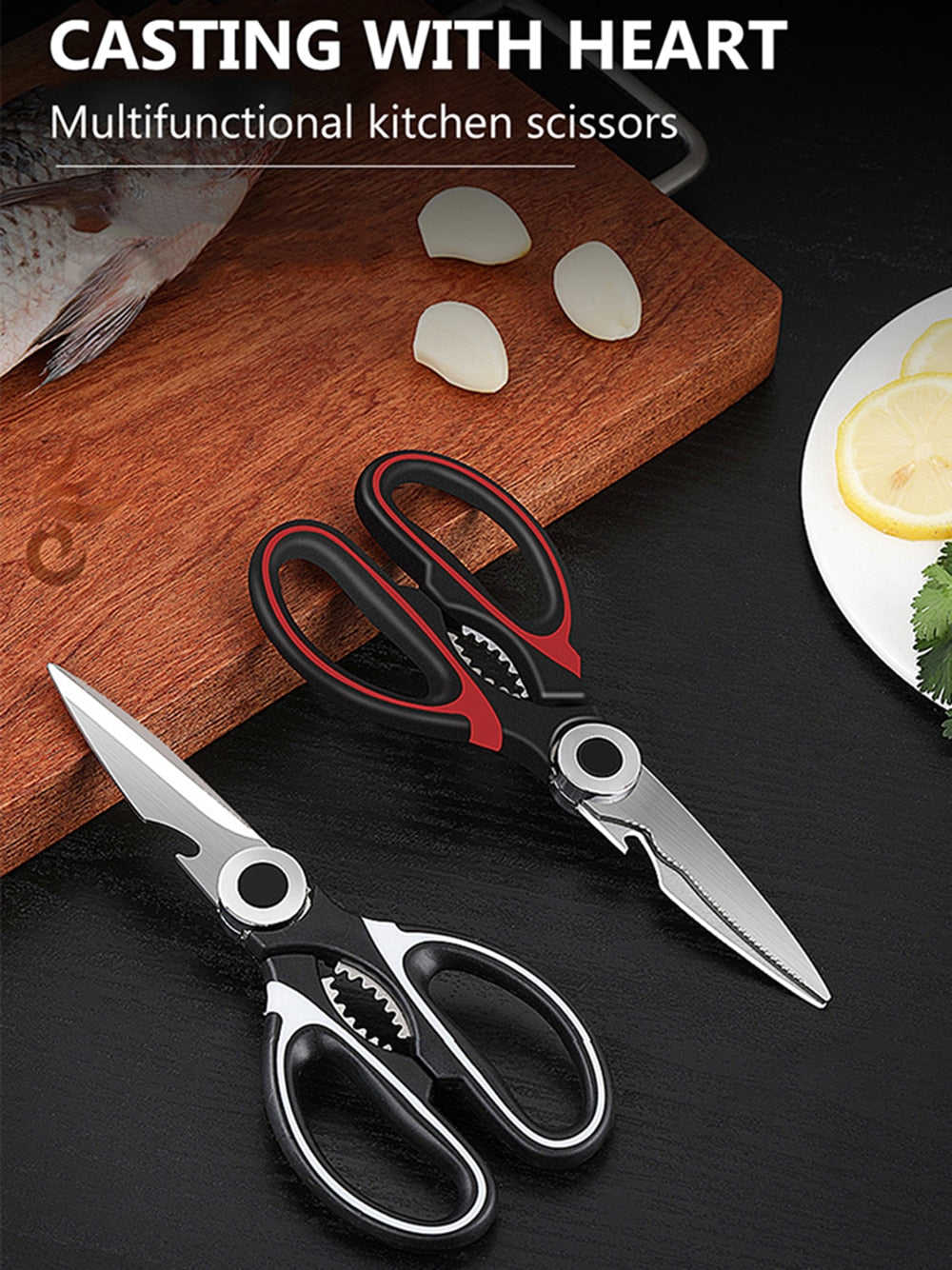 Sikunuo | Multipurpose Kitchen Scissor with Bottle Opener