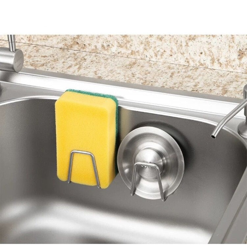 Sikunuo | 4pcs Stainless Steel Sink Sponge Holder