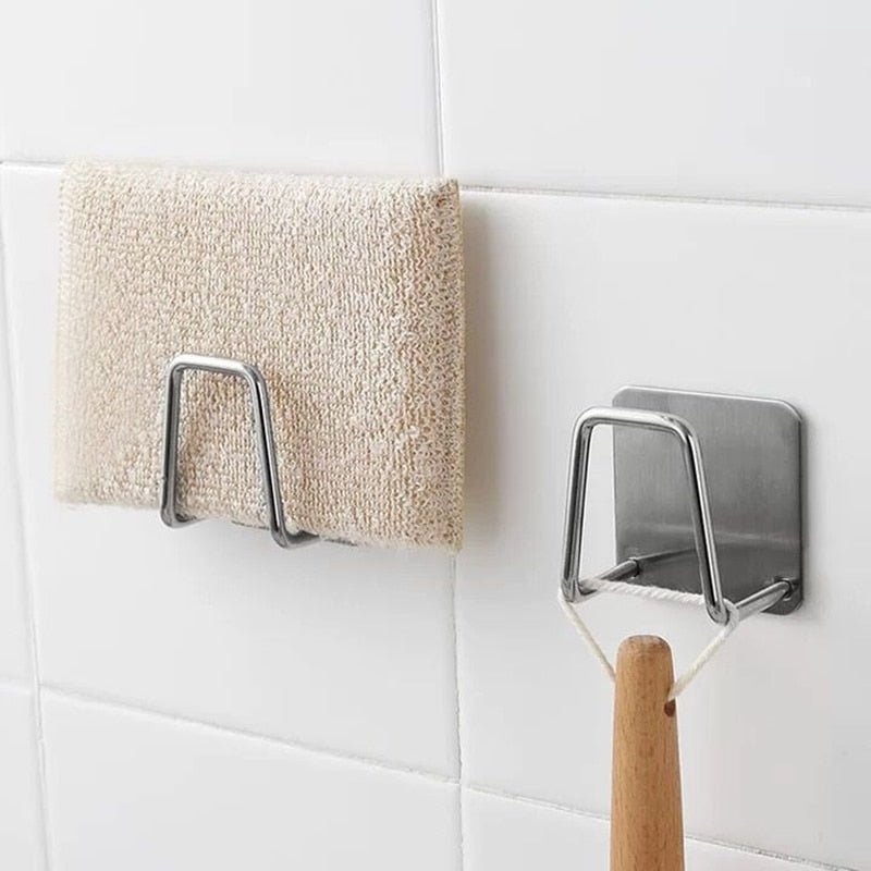Sikunuo | 4pcs Stainless Steel Sink Sponge Holder
