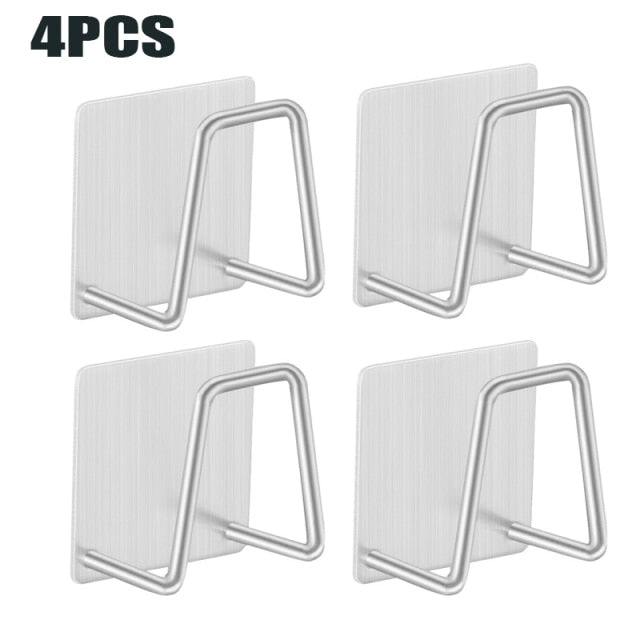 Sikunuo | 4pcs Stainless Steel Sink Sponge Holder