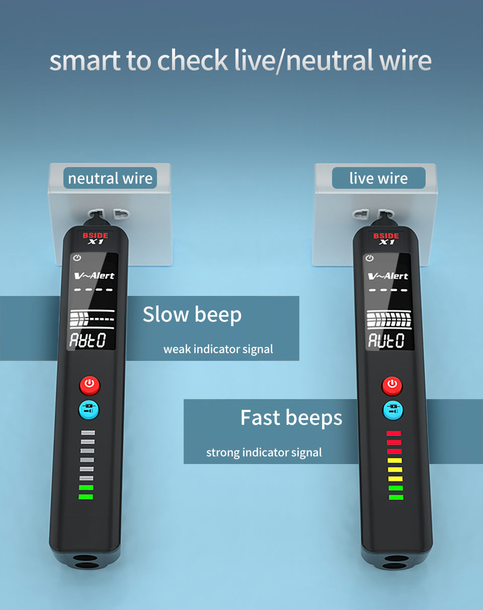 Sikunuo | LCD Result Display Voltage Tester Thermometer