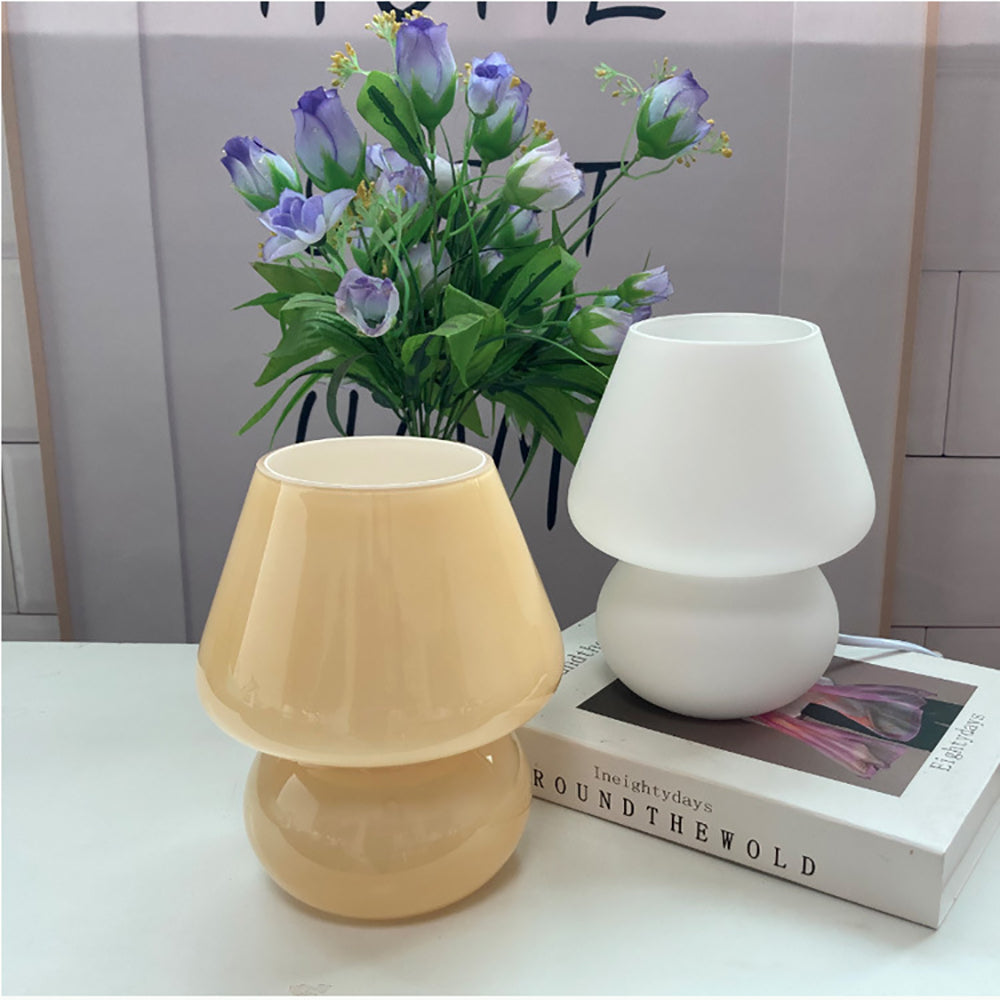 Sikunuo | Creative Mushroom Glass Mushroom Table Lamp