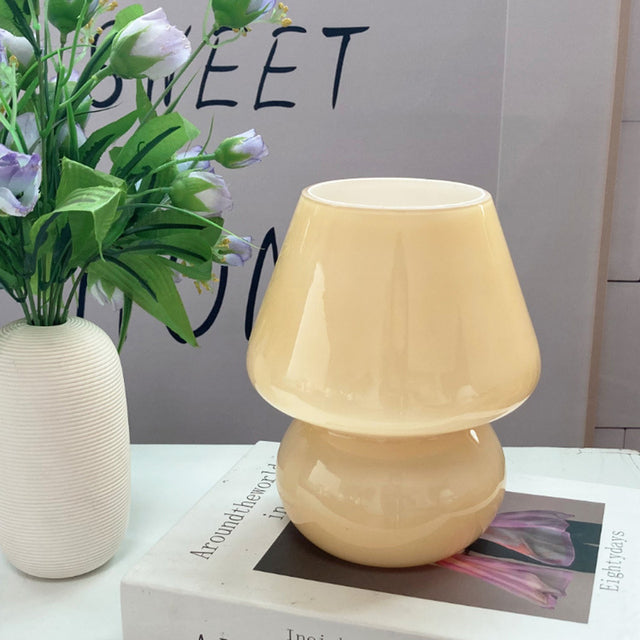 Sikunuo | Creative Mushroom Glass Mushroom Table Lamp