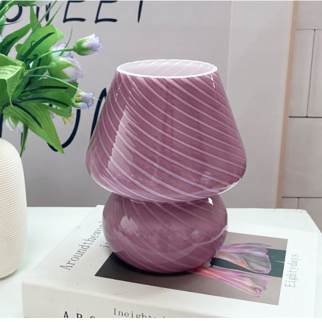 Sikunuo | Creative Mushroom Glass Mushroom Table Lamp