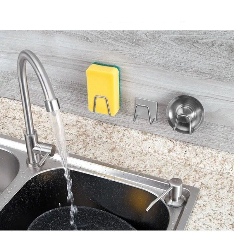 Sikunuo | 4pcs Stainless Steel Sink Sponge Holder
