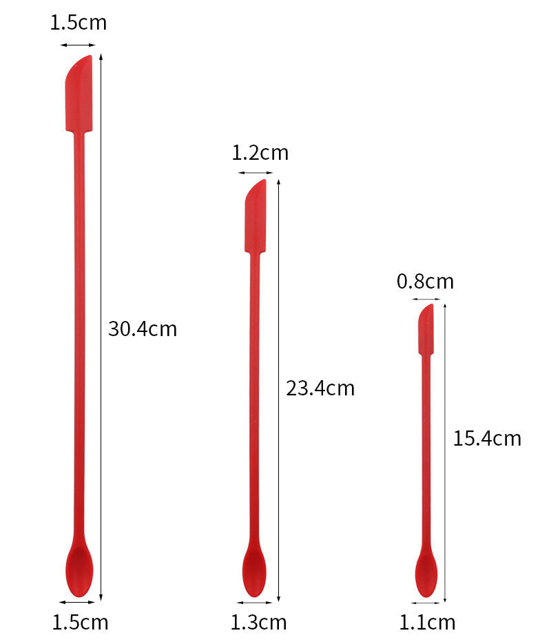 Sikunuo | Flexible Long Handle Bottle Scraper Spoon Set