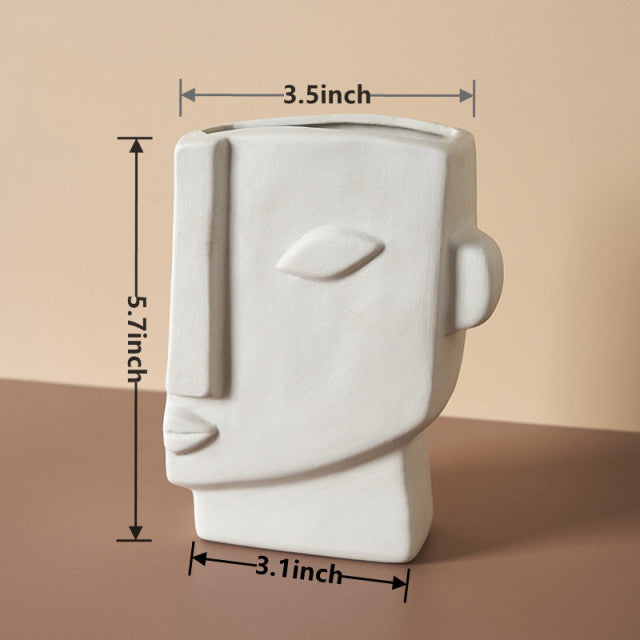 Sikunuo | Nordic Modern Ceramic Art Face Vase