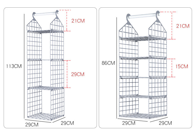 Sikunuo | Foldable Wardrobe Multilayer Storage Rack